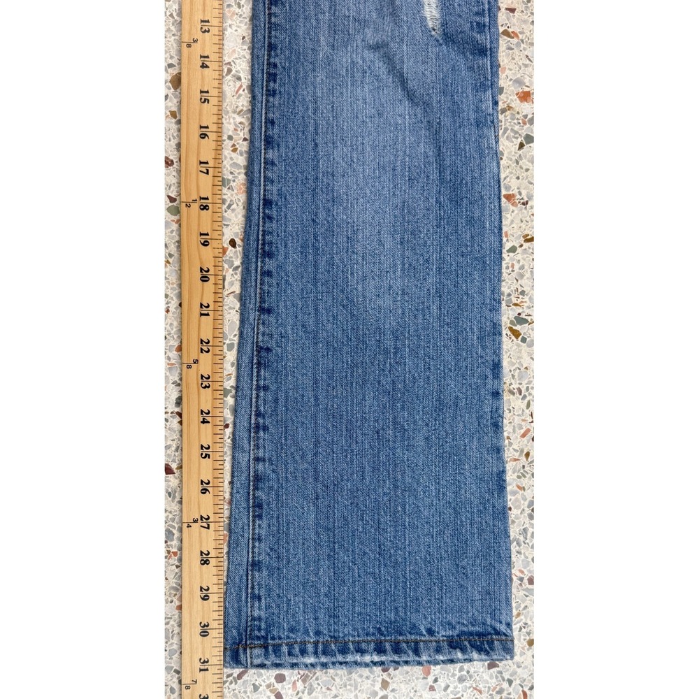 Guess‎ USA Vtg Women's Distressed & Bedazzled Bootcut Denim Jeans Size 29 - Picture 6 of 12